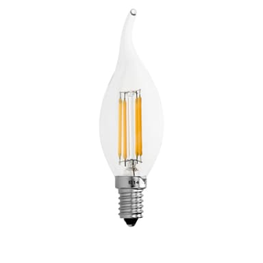 ECD 12-pack Germany LED spets ljus fila E14 4W - Varmvit 2800K - lumen 414 - 120