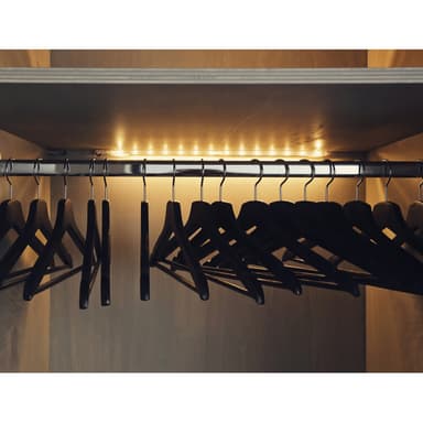6x skåp ljus bar lampa ljus bar 1m bas varmt vitt strömförsörjning