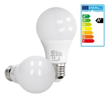 E27 LED lampa lampa glödlampa lampor 9W svalna vita 6-er Set