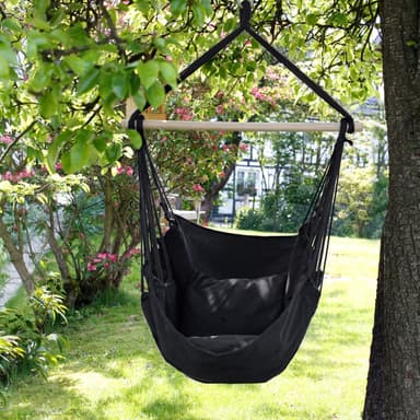 Hängande stol hängande stol hängande swing antracit med hängmatta stol frame