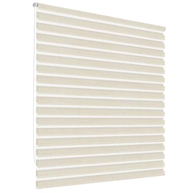 ECD Germany dubbel rullgardin 80 x 230 cm - natur - Klemmfix - duo rullgardin -