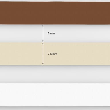 Dubbelblind blinda Duo blinda rullgardin 55x150cm Vit Beige Brun