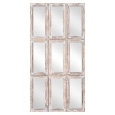 Womo-Design Wall Mirror Shabby Chic 80x160cm, unik, handgjord spegel med massivt