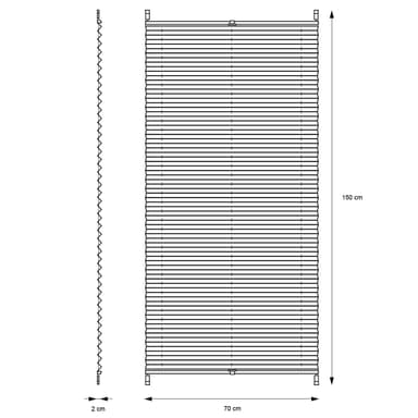 ECD Germany persienner Klemmfix utan borrning 70x150 cm mörkgrå ogenomskinlig
