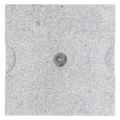 Parasolstativ 40x5x40 cm Grå granit Bärbar upp till 20 kg ML-Design