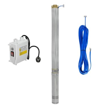 Djup brunn pump Brunnen pumpar dränkbar pump rörpump 2200 W 9000 l / h 16,8 bar