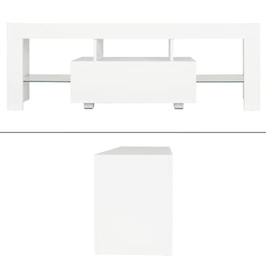 ML-Design Contemporary TV Lowboard TV stativ med LED Beleuchting för TV,