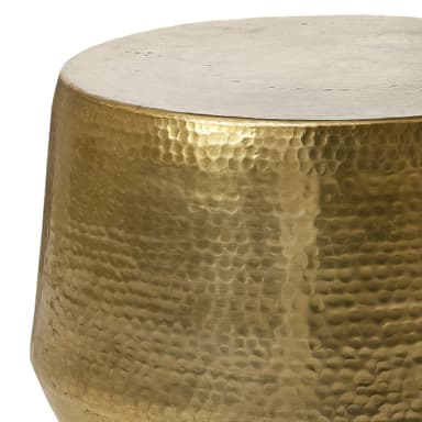 WOMO-DESIGN soffbord vardagsrumsbord soffbord aluminium Ø 60x37 cm guld
