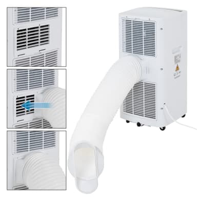 ECD Germany Mobil luftkonditionering 4In1, luftkylare 7000 btu 2kw, tyst, 3