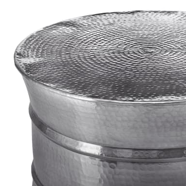 WOMO-DESIGN soffbord vardagsrumsbord soffbord aluminium Ø 62x33 cm silver