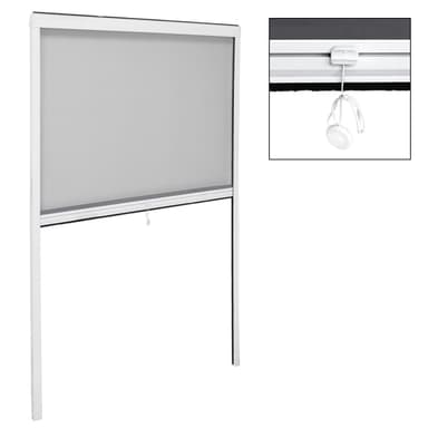 Myggnät insektsskärmen Rullgardin myggnät Vit 90 x 160 cm
