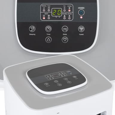 ECD Germany Mobil luftkonditionering 4In1 Luftkylare 5000 BTU 1,5KW, tyst, 3