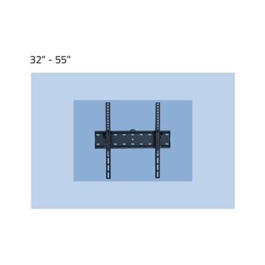 TV-väggfäste +/-12° för 32-55"""" TV VESA 400x400