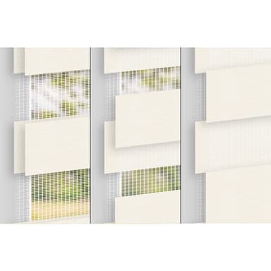 ECD Germany dubbel rullgardin 80 x 230 cm - natur - Klemmfix - duo rullgardin -