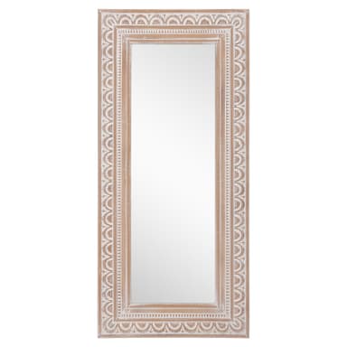 Womo Design Wall Mirror Shabby Chic 75x160cm, unik, handgjord spegel med fast