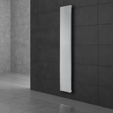Design radiator panel radiator med vägganslutning 145x2000 mm Vit