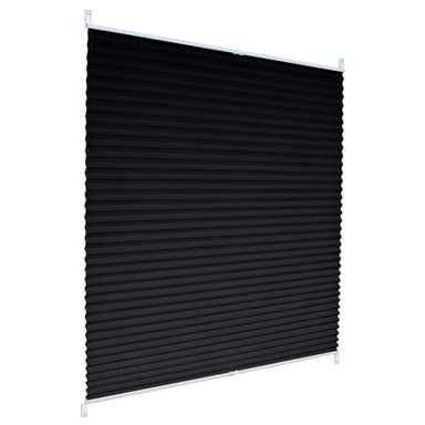ECD Germany veckad persienner Klemmfix utan borrning 75x200 cm svart
