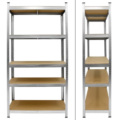 ECD Germany verkstadshylla kraftig hylla - 180x90x40 cm - galvaniserad - lastbar