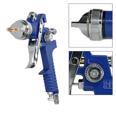 Sprutpistol HVLP sprutpistol set 0,8 1,4 billack vattenavskiljare 1/4 """"