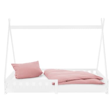 BedTipi Vit Fall Out träbädd Husbädd Furu 200x90cm