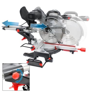 ECD Germany professionell tvärsnittssåg 1600 W- Ø 305mm HW sågblad - med laser -