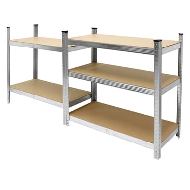 ECD Germany verkstadshylla kraftig hylla - 180x90x40 cm - galvaniserad - lastbar