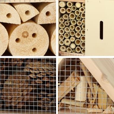 Insekter hus Insektenhotel XXL inkubator holken Insekter Bin Hotel Wood