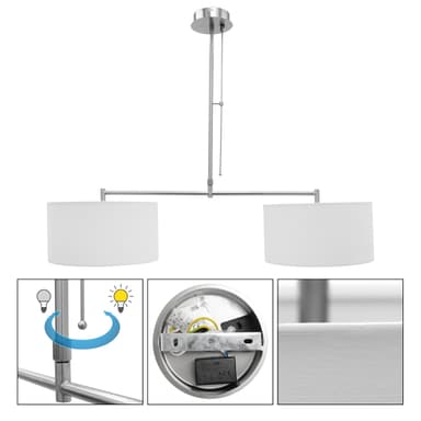 Taklampa taklampa hängande ljus taklampa krona lampa 2x E27