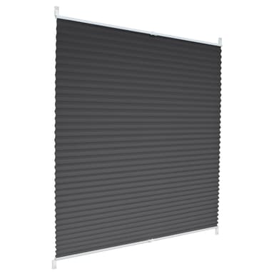 ECD Germany veckade persienner Klemmfix utan att borra 90x200 cm mörkgrå