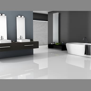 Design radiator panel radiator med vägganslutning 145x2000 mm Vit