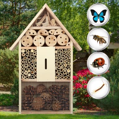 Insekter hus Insektenhotel XXL inkubator holken Insekter Bin Hotel Wood