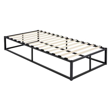 ML-Design metallsäng svart, 90x200 cm, stålram