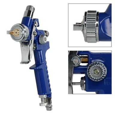 Sprutpistol HVLP sprutpistol set 0,8 1,4 billack vattenavskiljare 1/4 """"