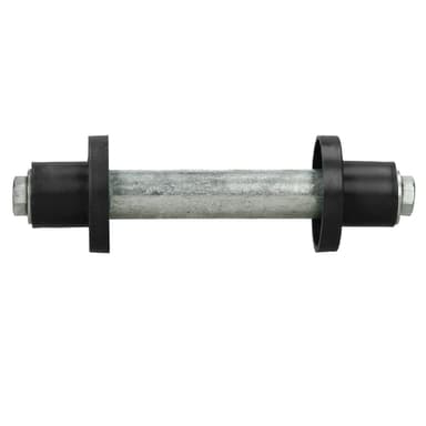 ECD Germany Schubkarrenrad luftbereift med axeln - 4,80 / 4,00-8 - Ø 390 mm -