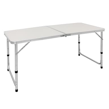 ECD Germany campingbord fällbart bord med handtag 120x60x55 / 63/70 cm vit