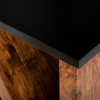 WOMO-DESIGN soffbord soffbord soffbord massivt trä akacia """"N"""" form 60 cm