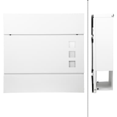 ECD Germany modern design brevlåda med tidningsfack 37x10,5x36,5cm