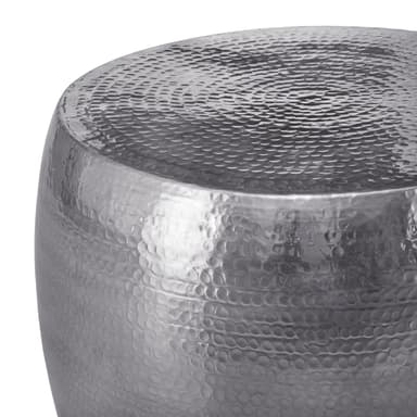 WOMO-DESIGN soffbord vardagsrumsbord soffbord aluminium Ø 53x41 cm silver