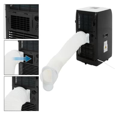 Mobilt luftkonditioneringsaggregat 4in1 med frånluftsslang 9000 BTU 2,6kW inkl.