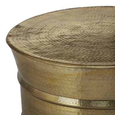 WOMO-DESIGN soffbord soffbord soffbord aluminium Ø 62x33 cm guld