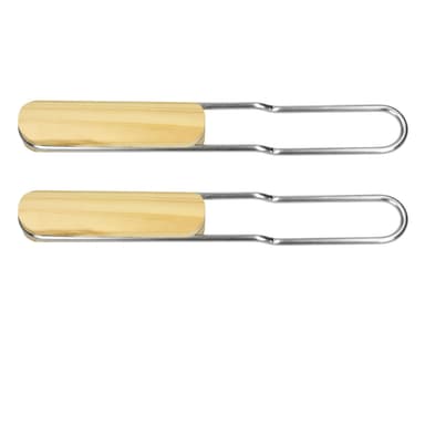 Grill grill rostfritt stål galler med avtagbara handtag 60 x 40 cm