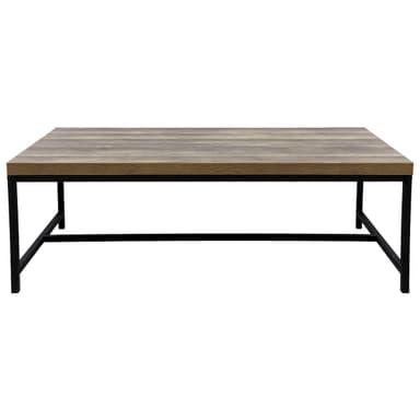 ECD Germany soffbord 116x60x40 cm - kvadrat - av trä MDF / metallram -