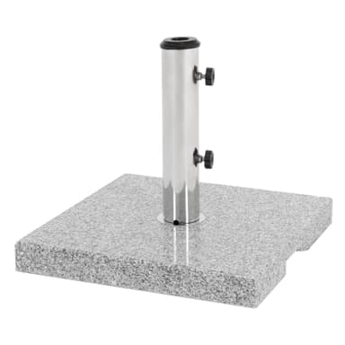 Parasolstativ 40x5x40 cm Grå granit Bärbar upp till 20 kg ML-Design