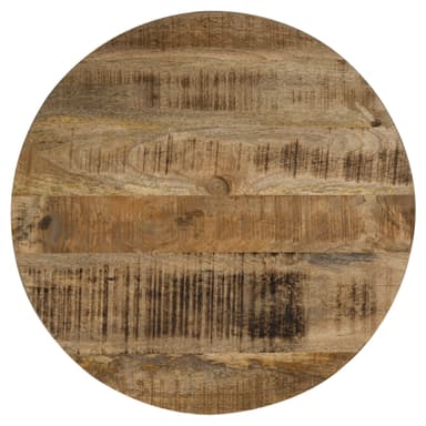 WOMO-DESIGN Handgjorda soffbord Foshan rund Ø 60x38cm, natur / silver, mango trä