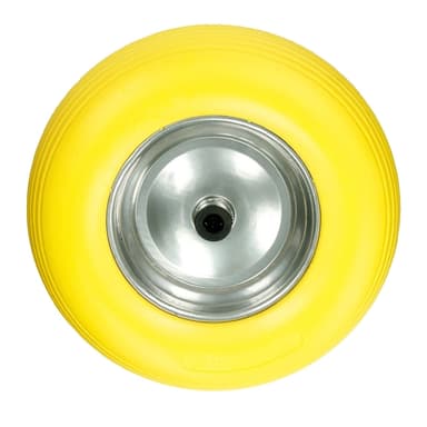 ECD Germany 4-delat skottkärrahjul av punkteringssäkert PU massivt gummi med