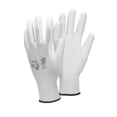 ECD 120 Germany par PU-arbete handskar, storlek 10-XL, färg vit, mekaniker