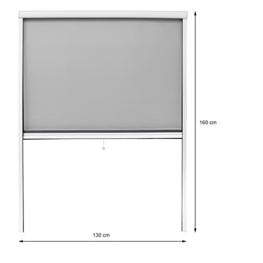 Myggnät insektsskärmen Rullgardin myggmedel skyddande 130x160 cm