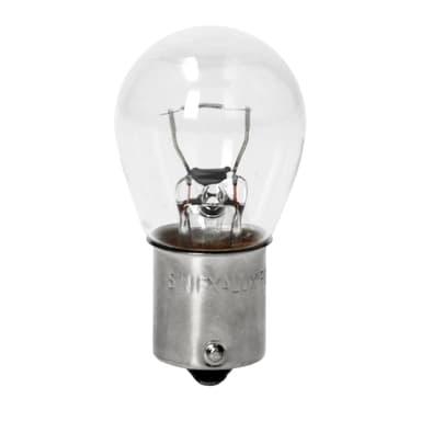 10 x klara glödlampor 12V / 21W Ba15s vit bromsljus blinkerslampa