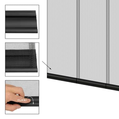 Myggnät Insekts gardin dörr strip gardin dörr gardin 125x240 cm
