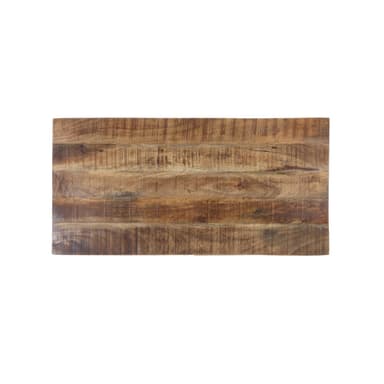 WOMO-DESIGN Modernt soffbord 100cm naturligt massivt trä mangoträ med 2 lådor
